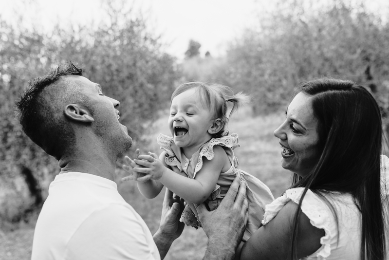 Giorgia, Fabrizio e la piccola Federica – Servizio fotografico di famiglia