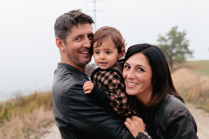 Marica, Alberto ed Eva – Servizio fotografico di famiglia a Rocca delle Caminate