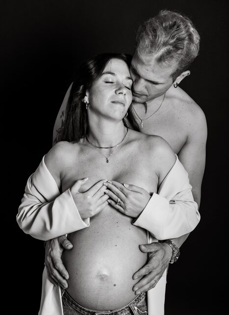 Sofia e Nicola – Aspettando Achille – Servizio fotografico gravidanza in studio