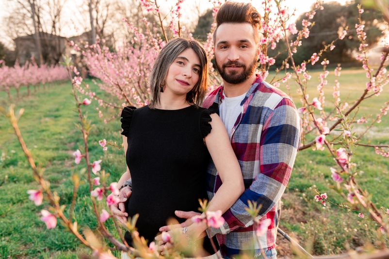 Giada e Zsolt – Aspettando Aurora, servizio fotografico di gravidanza primaverile